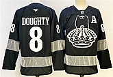 Men's Los Angeles Kings #8 Drew Doughty Black With A Patch Alternate Stitched Hockey Jersey,baseball caps,new era cap wholesale,wholesale hats