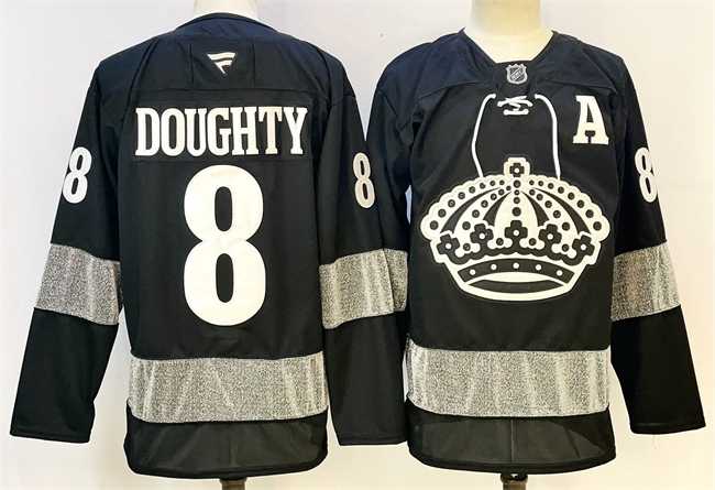 Men's Los Angeles Kings #8 Drew Doughty Black With A Patch Alternate Stitched Hockey Jersey,We sell and wholesale Men's Los Angeles Kings #8 Drew Doughty Black With A Patch Alternate Stitched Hockey Jersey on line form chian!