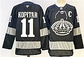 Men's Los Angeles Kings #11 Anze Kopitar Black With C Patch Alternate Stitched Hockey Jersey1,baseball caps,new era cap wholesale,wholesale hats