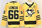 Men's Pittsburgh Penguins #66 Mario Lemieux Gold 2025-26 With C Patch Alternate Stitched Hockey Jersey,baseball caps,new era cap wholesale,wholesale hats