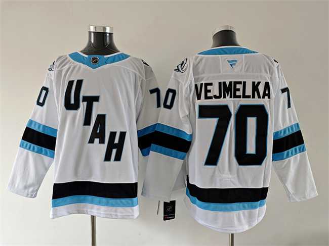 Men's Utah Mammoth #70 Karel Vejmelka White 2025 Stitched Jersey,We sell and wholesale Men's Utah Mammoth #70 Karel Vejmelka White 2025 Stitched Jersey on line form chian!