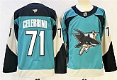 Men's San Jose Sharks #71 Macklin Celebrini Teal 2025 Alternate Stitched Hockey Jersey,baseball caps,new era cap wholesale,wholesale hats
