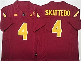 Men's Arizona State Sun Devils #4 Cam Skattebo Red 2025 F.U.S.E. Vapor Limited Stitched Jersey,baseball caps,new era cap wholesale,wholesale hats