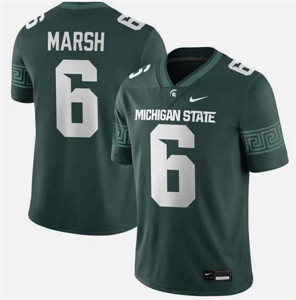 Men's Michigan State Spartans #6 Nick Marsh Green Vapor Limited Stitched Football Jersey Dzhi,We sell and wholesale Men's Michigan State Spartans #6 Nick Marsh Green Vapor Limited Stitched Football Jersey Dzhi on line form chian!