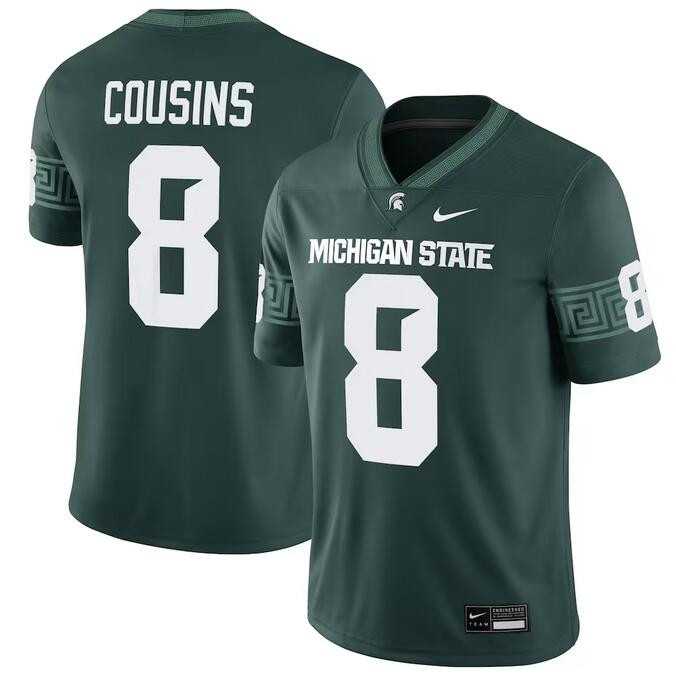 Men's Michigan State Spartans #8 Kirk Cousins Green Vapor Limited Stitched Football Jersey Dzhi,We sell and wholesale Men's Michigan State Spartans #8 Kirk Cousins Green Vapor Limited Stitched Football Jersey Dzhi on line form chian!