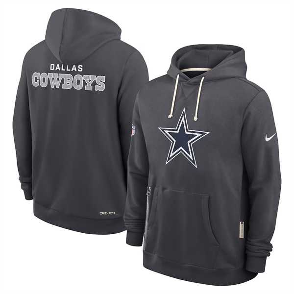 Men's Dallas Cowboys Anthracite Sideline Standard Issue Initial Home Dri-FIT Pullover Hoodie,We sell and wholesale Men's Dallas Cowboys Anthracite Sideline Standard Issue Initial Home Dri-FIT Pullover Hoodie on line form chian!