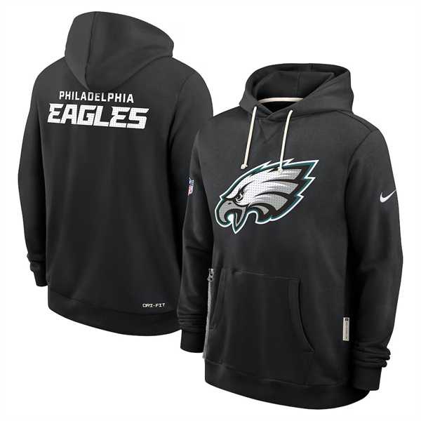 Men's Philadelphia Eagles Black Sideline Standard Issue Initial Home Dri-FIT Pullover Hoodie,We sell and wholesale Men's Philadelphia Eagles Black Sideline Standard Issue Initial Home Dri-FIT Pullover Hoodie on line form chian!