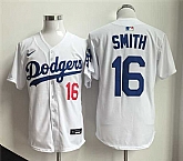 Men's Los Angeles Dodgers #16 Will Smith White Home Limited Stitched Jersey,baseball caps,new era cap wholesale,wholesale hats