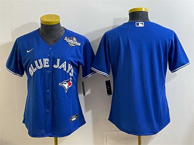 Women's Toronto Blue Jays Blank Royal 2025 World Series Cool Base Stitched Jersey(Run Small),We sell and wholesale Women's Toronto Blue Jays Blank Royal 2025 World Series Cool Base Stitched Jersey(Run Small) on line form chian!