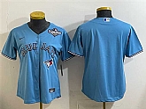 Women's Toronto Blue Jays Blank Blue 2025 World Series Cool Base Stitched Jersey(Run Small),baseball caps,new era cap wholesale,wholesale hats