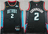 Men's Detroit Pistons #2 Cade Cunningham Black 2025-26 City Edition Stitched Jersey,baseball caps,new era cap wholesale,wholesale hats