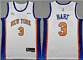Men's New Yok Knicks #3 Josh Hart White 2024-25 City Edition Stitched Jersey,baseball caps,new era cap wholesale,wholesale hats