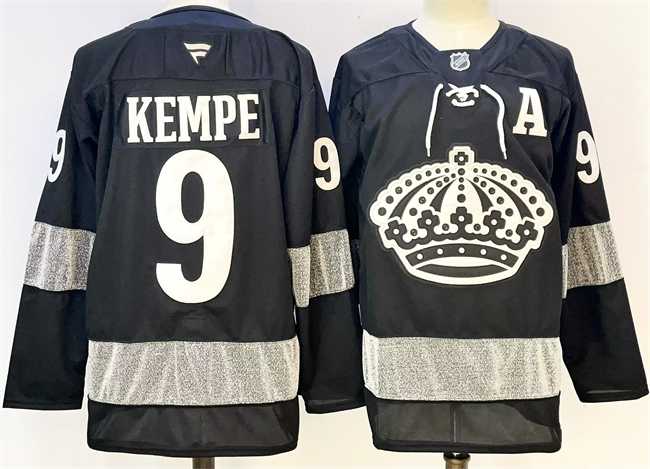 Men's Los Angeles Kings #9 Adrian Kempe Black With A Patch Alternate Stitched Hockey Jersey,We sell and wholesale Men's Los Angeles Kings #9 Adrian Kempe Black With A Patch Alternate Stitched Hockey Jersey on line form chian!