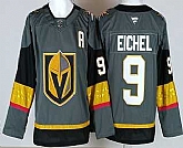 Men's Vegas Golden Knights #9 Jack Eichel Gray Authentic Jersey,baseball caps,new era cap wholesale,wholesale hats