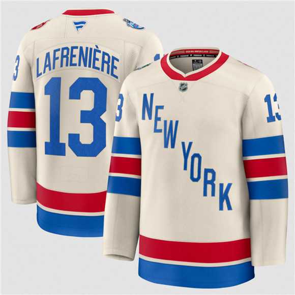 Men's New York Rangers #13 Alexis Lafreniere Cream 2026 Winter Classic Stitched Hockey Jersey Dzhi,We sell and wholesale Men's New York Rangers #13 Alexis Lafreniere Cream 2026 Winter Classic Stitched Hockey Jersey Dzhi on line form chian!