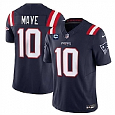 Men's New England Patriots #10 Drake Maye Navy 2025 F.U.S.E. With 1-Star C Patch Vapor Limited Stitched Jersey Dzhi,baseball caps,new era cap wholesale,wholesale hats