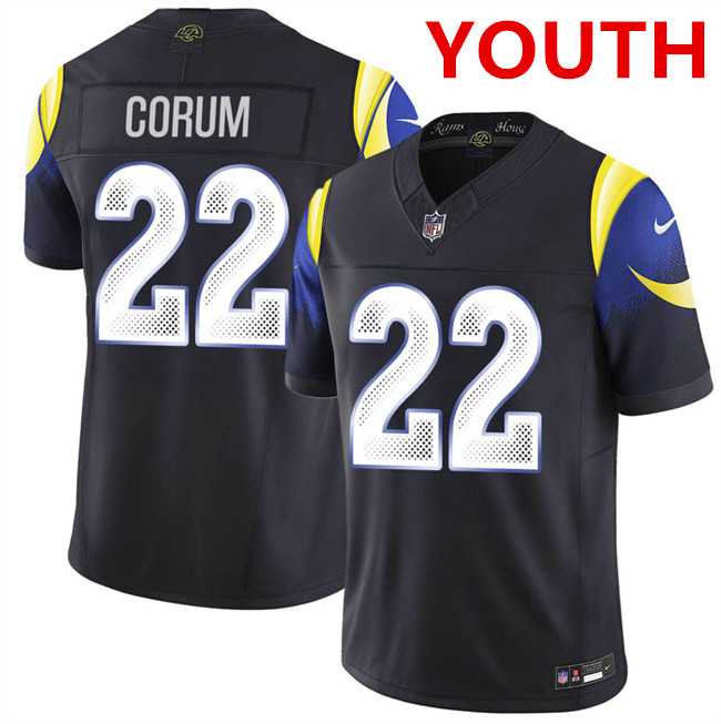 Youth los angeles rams #22 blake corum Black 2025 F.u.s.e. 'rivalries' Vapor Limited Stitched Jersey Dzhi,We sell and wholesale Youth los angeles rams #22 blake corum Black 2025 F.u.s.e. 'rivalries' Vapor Limited Stitched Jersey Dzhi on line form chian!