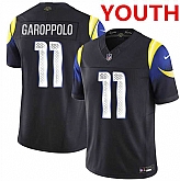 Youth los angeles rams #11 jimmy garoppolo Black 2025 F.u.s.e. 'rivalries' Vapor Limited Stitched Jersey Dzhi,baseball caps,new era cap wholesale,wholesale hats