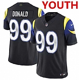 Youth los angeles rams #99 aaron donald Black 2025 F.u.s.e. 'rivalries' Vapor Limited Stitched Jersey Dzhi,baseball caps,new era cap wholesale,wholesale hats