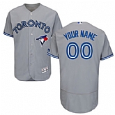 Men's Toronto Blue Jays Majestic Flex Base Authentic Collection grey Custom Jersey,baseball caps,new era cap wholesale,wholesale hats