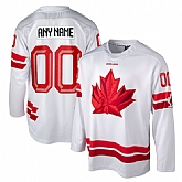 Men's Canada Hockey Custom White 2026 Stitched Hockey Jersey,baseball caps,new era cap wholesale,wholesale hats