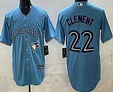 Men's Toronto Blue Jays #22 Ernie Clement Light Blue Cool Base Jersey,baseball caps,new era cap wholesale,wholesale hats