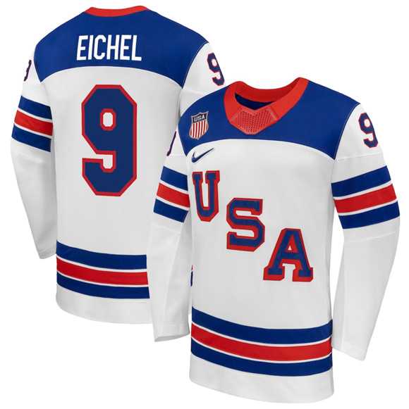 Men's USA #9 Jack Eichel White 2026 Stitched Jersey Dzhi,We sell and wholesale Men's USA #9 Jack Eichel White 2026 Stitched Jersey Dzhi on line form chian!