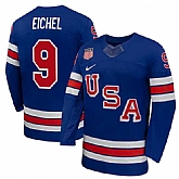 Men's USA #9 Jack Eichel Royal 2026 Stitched Jersey Dzhi,baseball caps,new era cap wholesale,wholesale hats