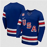 Men's USA Blank Royal 2026 Stitched Jersey Dzhi,baseball caps,new era cap wholesale,wholesale hats