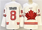 Men's Canada #8 Cale Makar White Stitched Jersey,baseball caps,new era cap wholesale,wholesale hats