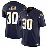Men's Los Angeles Chargers #30 Kimani Vidal Navy 2025 F.U.S.E. Alternate Vapor Limited Stitched Jersey Dzhi,baseball caps,new era cap wholesale,wholesale hats