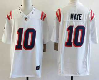Men's New England Patriots #10 Drake Maye Limited White Fashion FUSE Vapor Jersey,We sell and wholesale Men's New England Patriots #10 Drake Maye Limited White Fashion FUSE Vapor Jersey on line form chian!
