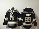 Men's New York Yankees #99 Aaron Judge Navy Ageless Must-Have Lace-Up Pullover Hoodie,baseball caps,new era cap wholesale,wholesale hats