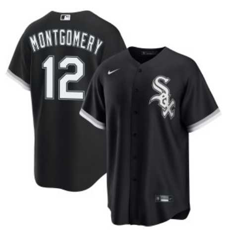 Men's Chicago White Sox #12 Colson Montgomery Black Cool Base Stitched Jersey Dzhi,We sell and wholesale Men's Chicago White Sox #12 Colson Montgomery Black Cool Base Stitched Jersey Dzhi on line form chian!