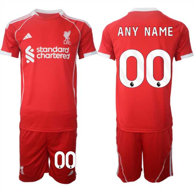 Men's Liverpool Custom 2025 Red Home Soccer Jersey Suit,We sell and wholesale Men's Liverpool Custom 2025 Red Home Soccer Jersey Suit on line form chian!