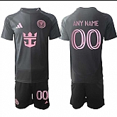 Men's Inter Miami CF Custom 2025 Black Away Soccer Jersey Suit,baseball caps,new era cap wholesale,wholesale hats