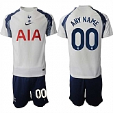 Men's Tottenham Hotspur Custom 2025-26 White Home Soccer Jersey Suit,baseball caps,new era cap wholesale,wholesale hats