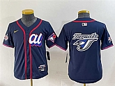 Women's American League Toronto Blue Jays Team Big Logo Navy 2025 All-Star Edition Limited Stitched Baseball Jersey(Run Small),baseball caps,new era cap wholesale,wholesale hats