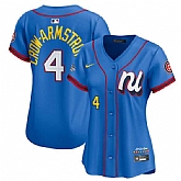 Women's National League #4 Pete Crow-Armstrong Blue 2025 All-Star Edition Limited Stitched Baseball Jersey(Run Small),baseball caps,new era cap wholesale,wholesale hats