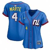 Women's National League #4 Ketel Marte Blue 2025 All-Star Edition Limited Stitched Baseball Jersey(Run Small),baseball caps,new era cap wholesale,wholesale hats