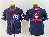 Women's American League Cleveland Guardians Team Big Logo Navy 2025 All-Star Edition Limited Stitched Baseball Jersey(Run Small),baseball caps,new era cap wholesale,wholesale hats