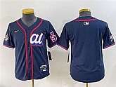 Women's American League Seattle Mariners Blank Navy 2025 All-Star Edition Limited Stitched Baseball Jersey(Run Small),baseball caps,new era cap wholesale,wholesale hats