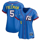 Women's National League #5 Freddie Freeman Blue 2025 All-Star Edition Limited Stitched Baseball Jersey(Run Small),baseball caps,new era cap wholesale,wholesale hats