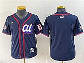 Women's American League Detroit Tigers Blank Navy 2025 All-Star Edition Limited Stitched Baseball Jersey(Run Small),baseball caps,new era cap wholesale,wholesale hats