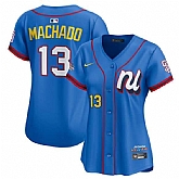 Women's National League #13 Manny Machado Blue 2025 All-Star Edition Limited Stitched Baseball Jersey(Run Small),baseball caps,new era cap wholesale,wholesale hats