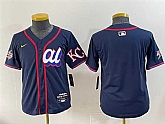 Women's American League Kansas City Royals Blank Navy 2025 All-Star Edition Limited Stitched Baseball Jersey(Run Small),baseball caps,new era cap wholesale,wholesale hats