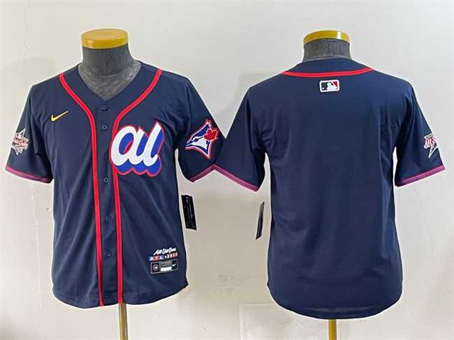 Youth American League Toronto Blue Jays Blank Navy 2025 All-Star Edition Limited Stitched Baseball Jersey,We sell and wholesale Youth American League Toronto Blue Jays Blank Navy 2025 All-Star Edition Limited Stitched Baseball Jersey on line form chian!