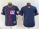 Youth American League New York Yankees Blank Navy 2025 All-Star Edition Limited Stitched Baseball Jersey,baseball caps,new era cap wholesale,wholesale hats