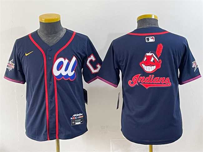 Youth American League Cleveland Guardians Team Big Logo Navy 2025 All-Star Edition Limited Stitched Baseball Jersey,We sell and wholesale Youth American League Cleveland Guardians Team Big Logo Navy 2025 All-Star Edition Limited Stitched Baseball Jersey on line form chian!