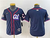 Youth American League Cleveland Guardians Blank Navy 2025 All-Star Edition Limited Stitched Baseball Jersey,baseball caps,new era cap wholesale,wholesale hats